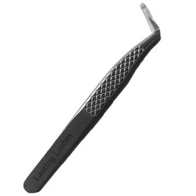 45 Degree Silver Fibre Tip Tweezer