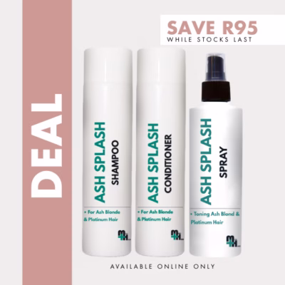 Shampoo & Conditioner Ash Splash 250ml + Ash Splash Spray 250ml